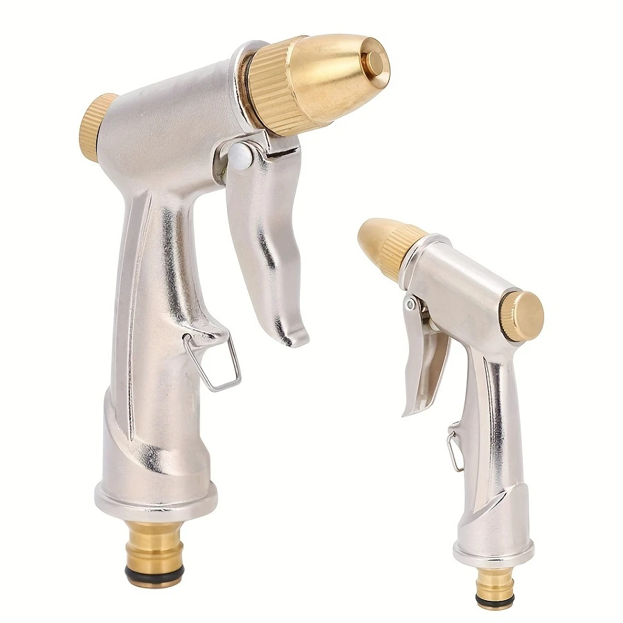 Multifunctional High Pressure Water Sprayer Gun Adjustable Water Flow Brass Tip Metal Car Washing Gun For Garden Irrigation Vehi