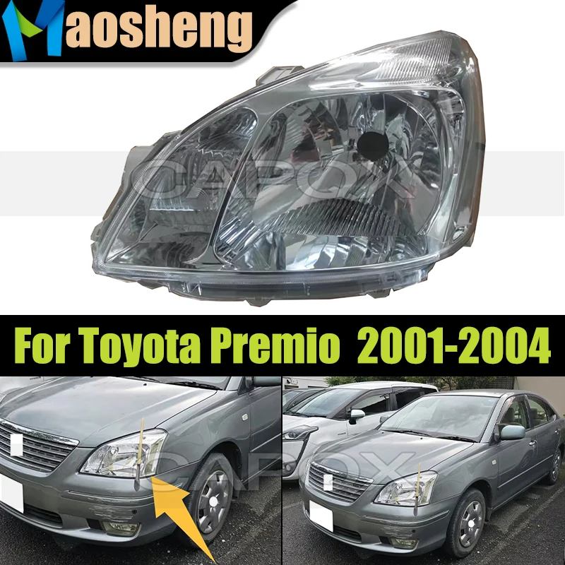 

Front Headlight Head Light Without Bulbs For Toyota Premio 2001-2004 Headlamp Driver Light Replacement