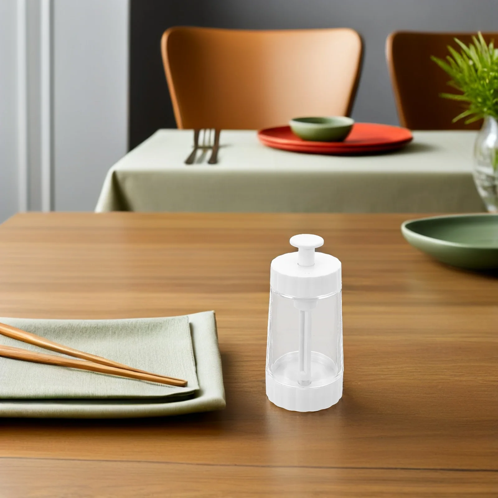 

2pcs Quantitative Seasoning Dispenser 0.5G Spoon Transparent Kitchen Measuring Spice Jar For Salt Pepper Precise Salt Shaker