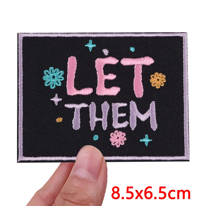 شخصية رسالة شعارات بقع المطرزة التصحيح على الملابس الجينز السترات قراءة كتاب الحديد على بقع للملابس DIY بها بنفسك