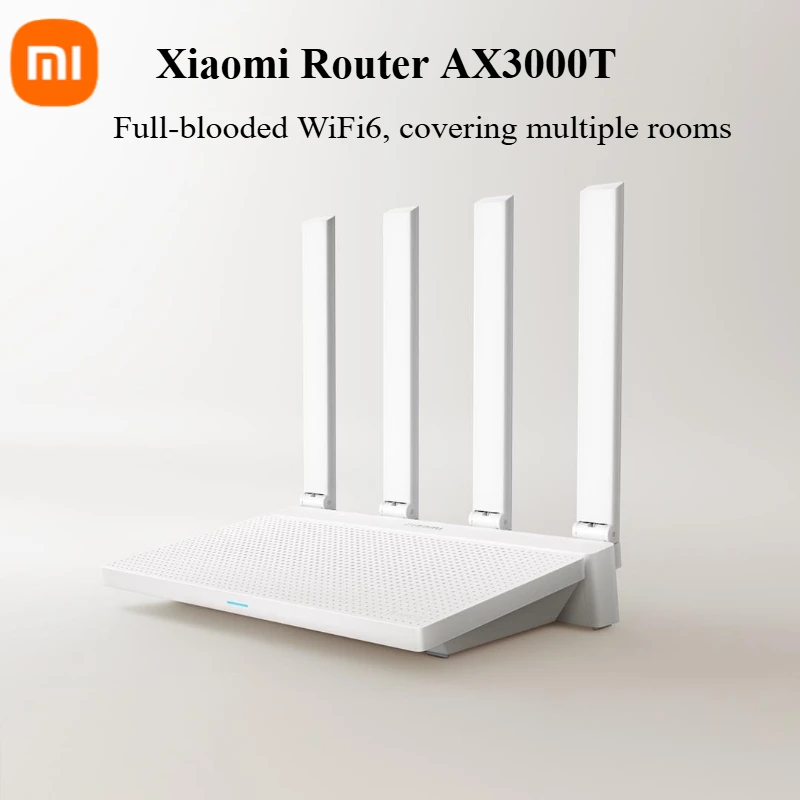 Xiaomi roteador ax3000t malha wifi6 2.4ghz 5ghz 3000mbs 256mb dupla rede de sinal wan qualcomm cpu repetidor amplificador com mi casa