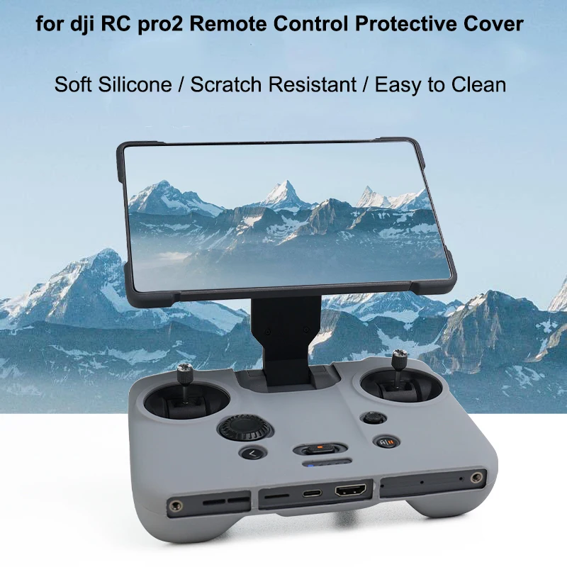 

for DJI RC Pro 2 Remote Control Silicone Protective Cover Gray Black for Mavic 4PRO Remote Control Screen Protector Shell