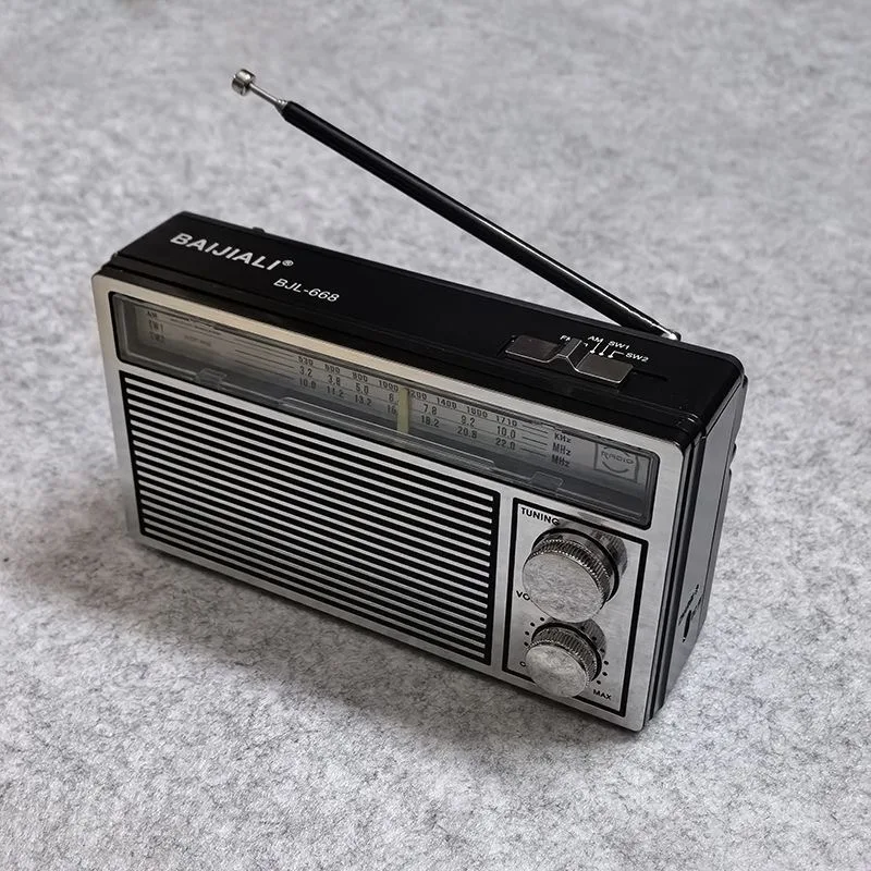 Vintage new radio short wave king large volume rechargeable high sensitivity