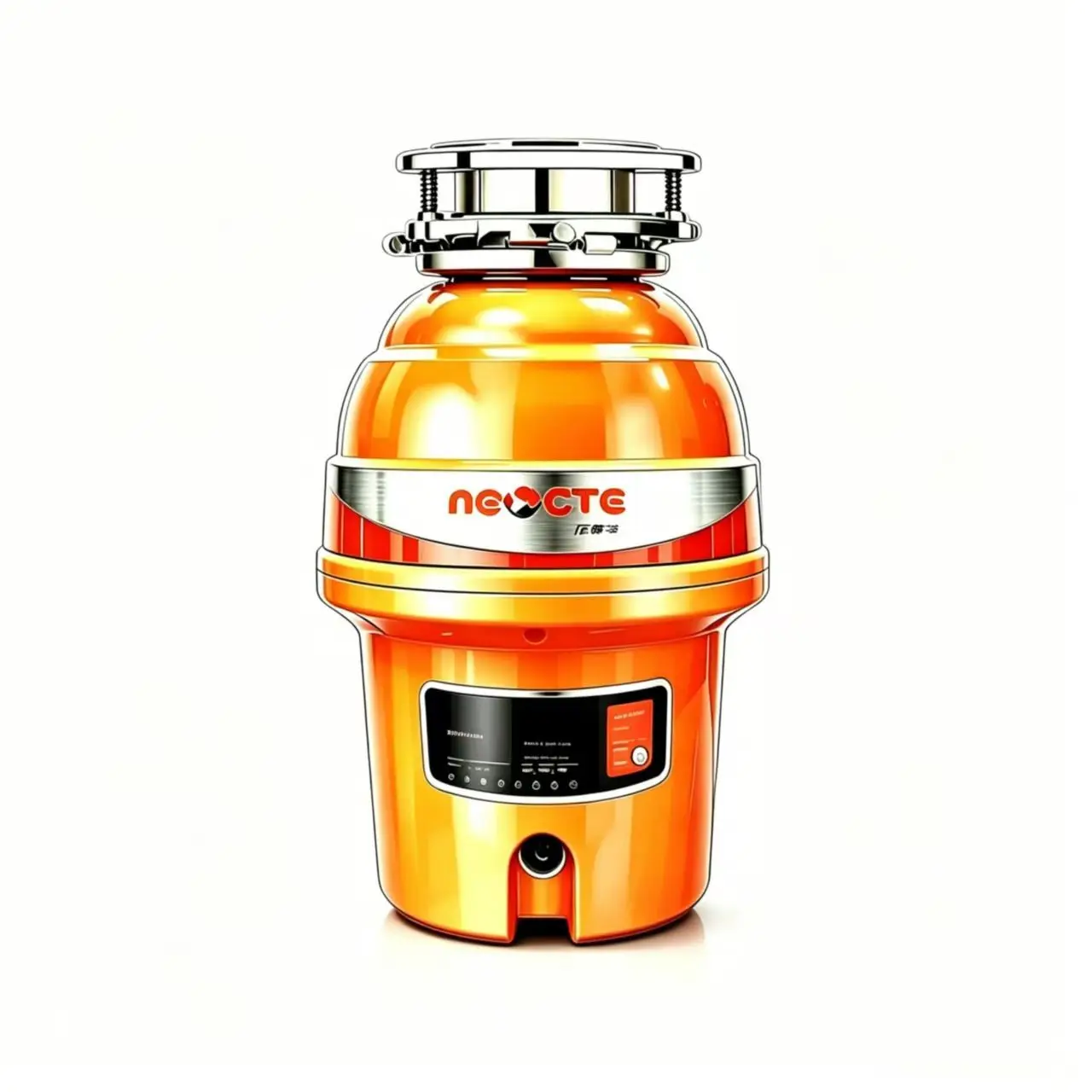 High-power wireless remote control large-capacity food waste disposal silent splash-proof sink pneumatic household