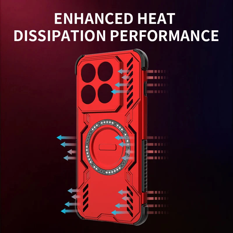 For Motorola Signature Phone Case Moto Edge 70 Air Pro 50 60 Fusion 50 60 70 Heat Dissipation Magnetic Wireless Charging Cover view 4