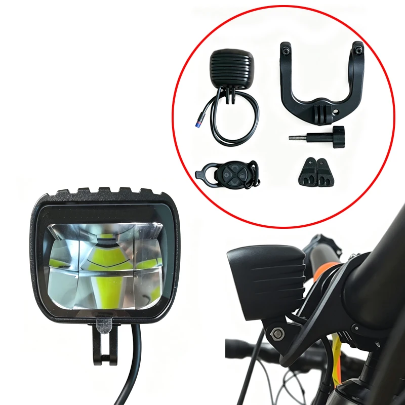 For DJI Amflow E-Assist System Headlight 4-Level Lighting Modes GoPro-Style Interface Mount Compatible with Velduro MTB Frame