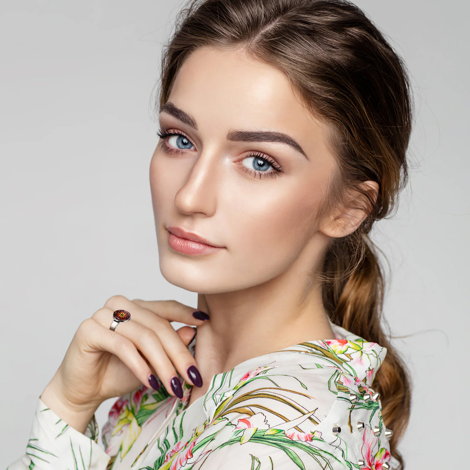 20 قطعة قابلة للتعديل من الفولاذ المقاوم للصدأ قاعدة حلقة البنصر إعدادات الفراغات لصنع المجوهرات الحرف الحجرية الراتنج #3