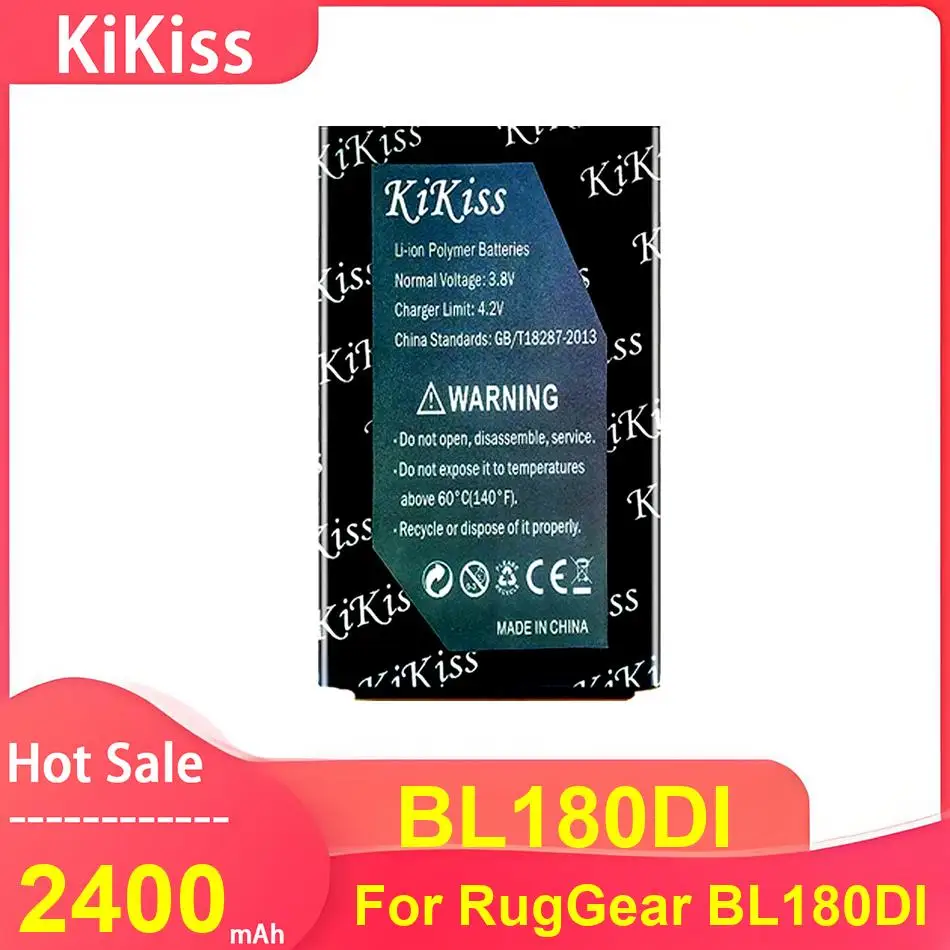 

Аккумулятор для мобильного телефона KiKiss для RugGear BL180DI, аккумуляторы BL180DI 2400 мАч