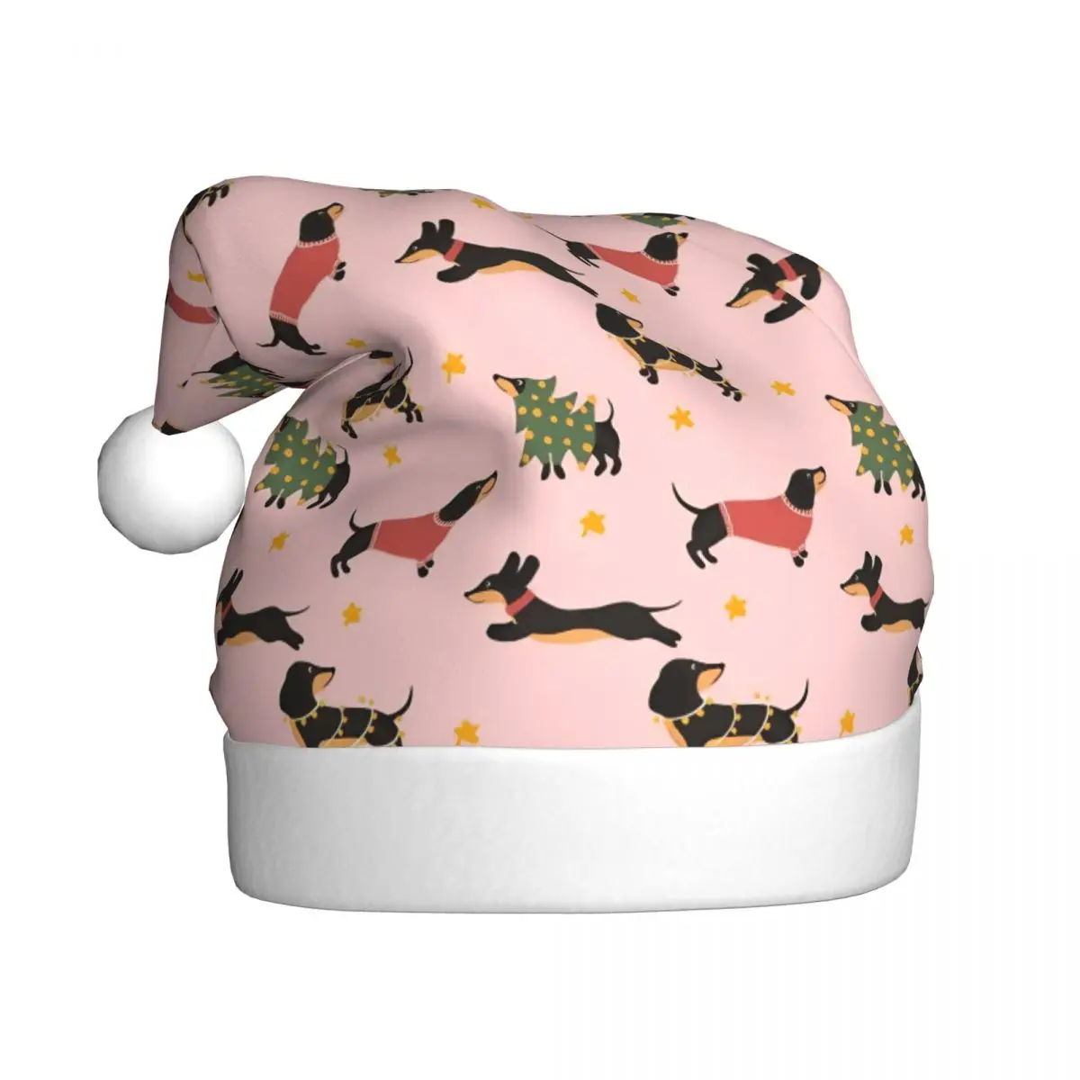 Dachshund Christmas Christmas Hats for Adult Men Women Dogs Animal Santa Hat Cap Xmas Party Gifts