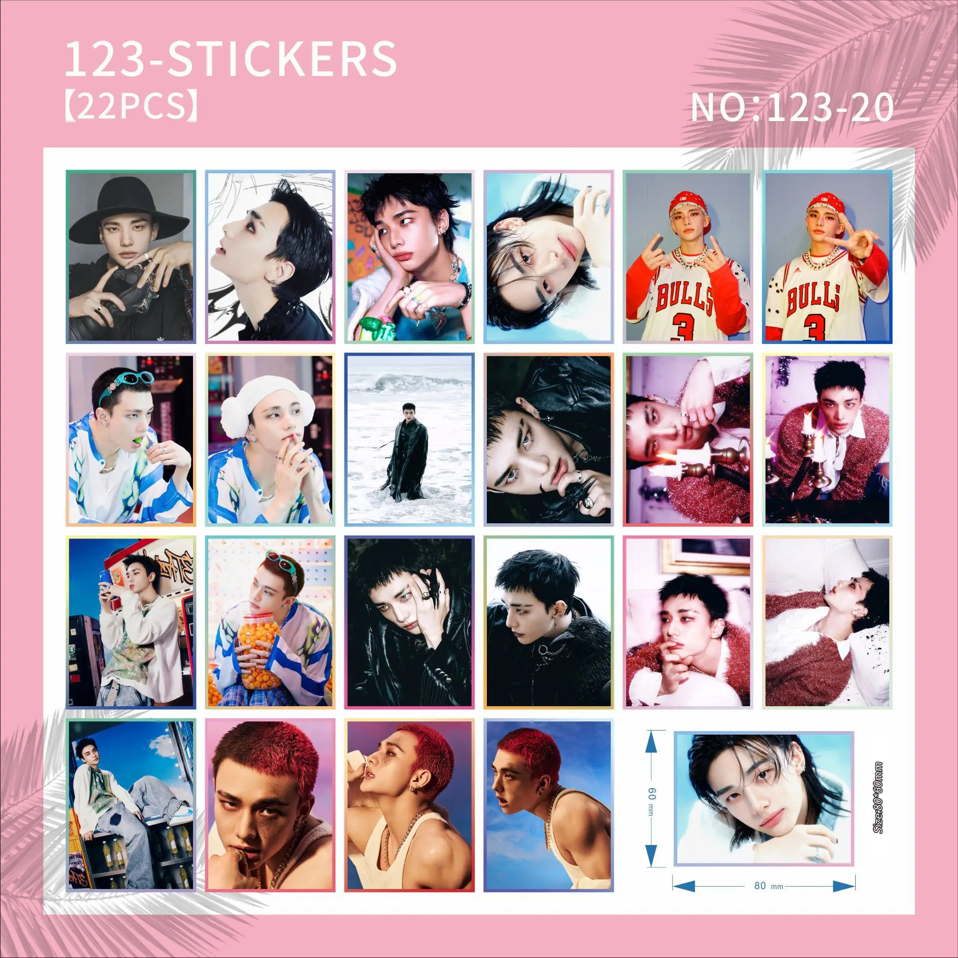 هدية السنة الجديدة ملصقات SKZOO الضالة للأطفال 22 ملصقات K-Pop عالية الوضوح ملصقات أمتعة مقاومة للماء ملصقات مربعة لـ Journa