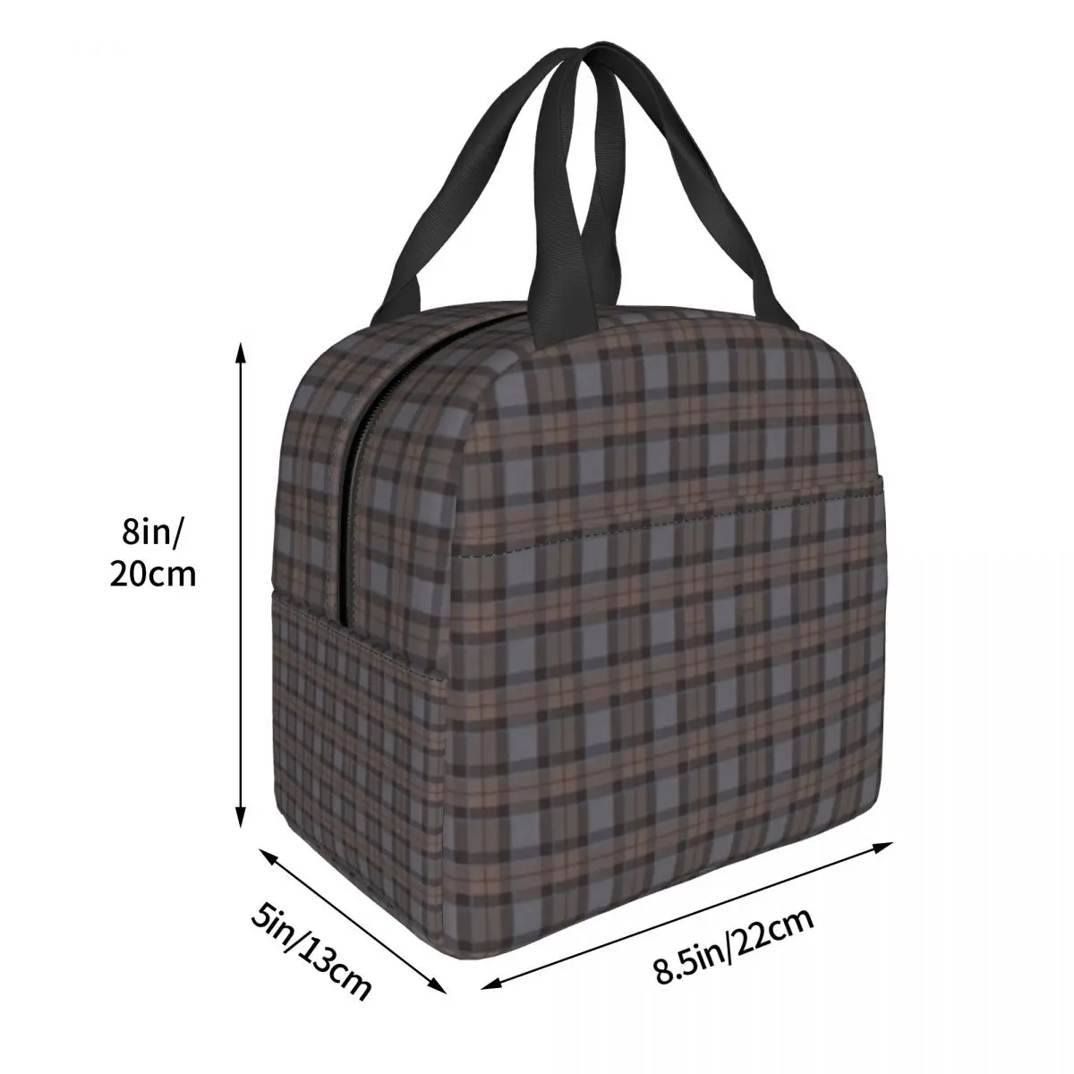 Outlander Plaid - Fraser Tartan Lunch Bags Insulated Bento Box Lunch Tote Picnic Bags Thermal Bag for Woman Student Office