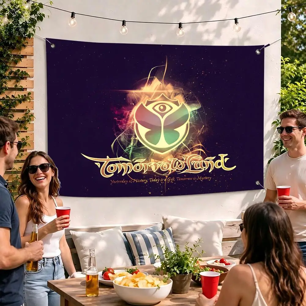 Magical Electronic Festival T-Tomorrowland Flags Camping Outdoor Garden room Bedroom Decor Party Backdrops Wall Art Flags