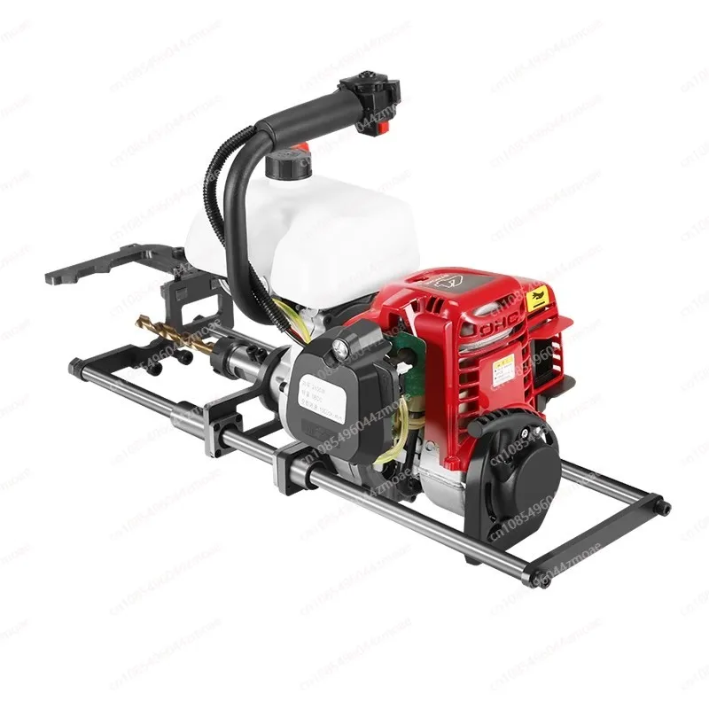 Four-stroke  photovoltaic drilling machine high-power mountain column steel pipe punching machine punching artifact