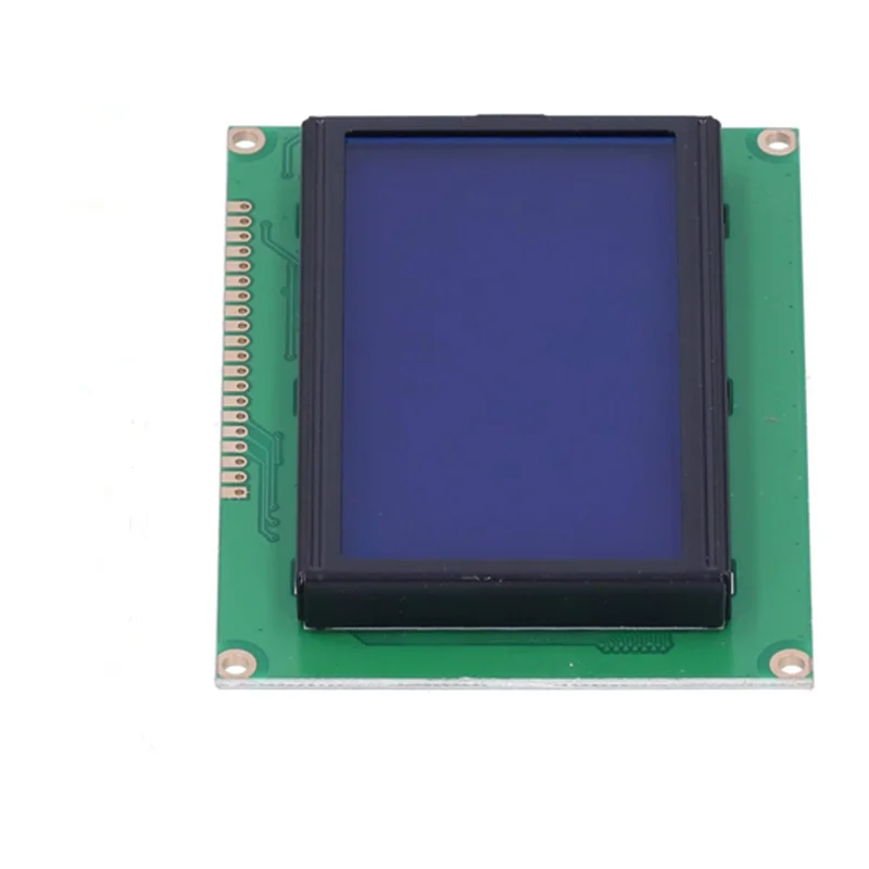 LCD12864 Display Blue/Green LCD Display Module with Blue/Green Backlight 5V Parallel Serial Port Module Board for Arduino