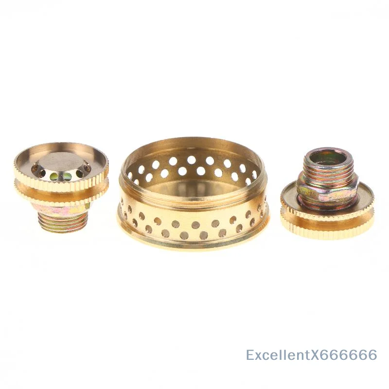Brass Stove Replacement Nozzle 9 Core Copper Burner Nozzle High Performance Universal for Household Gas Cooking Stoves