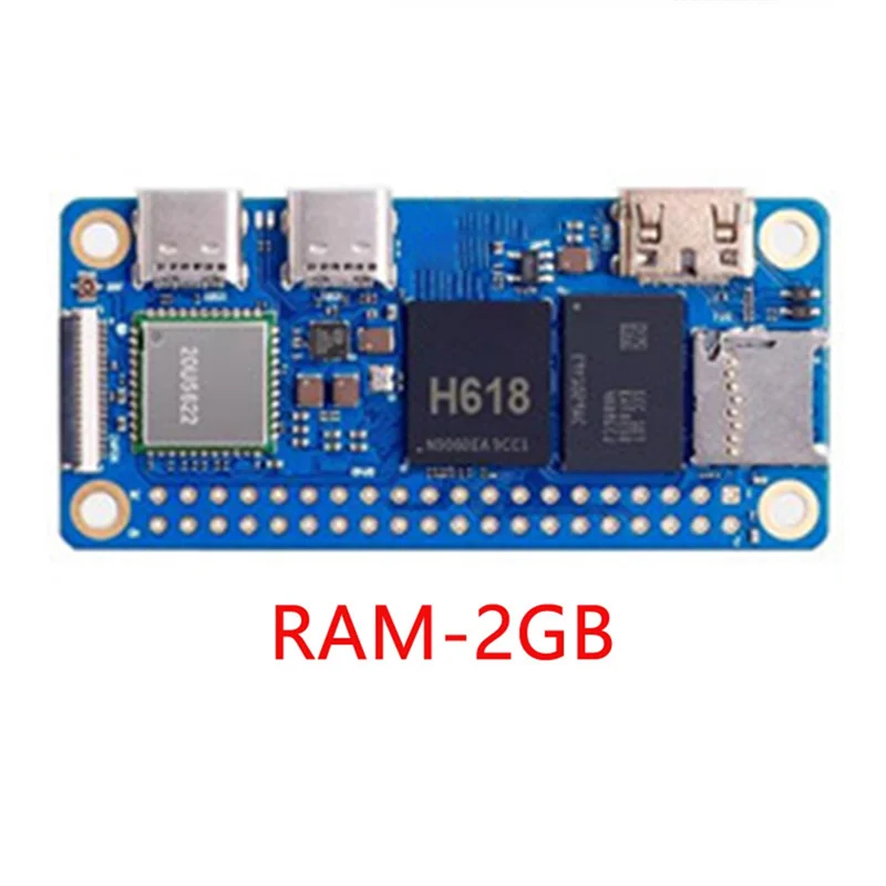 For Orange Pi Zero 2W Mini PC 2GB DDR4 RAM With Allwinner H618, Wifi And Bluetooth Integration