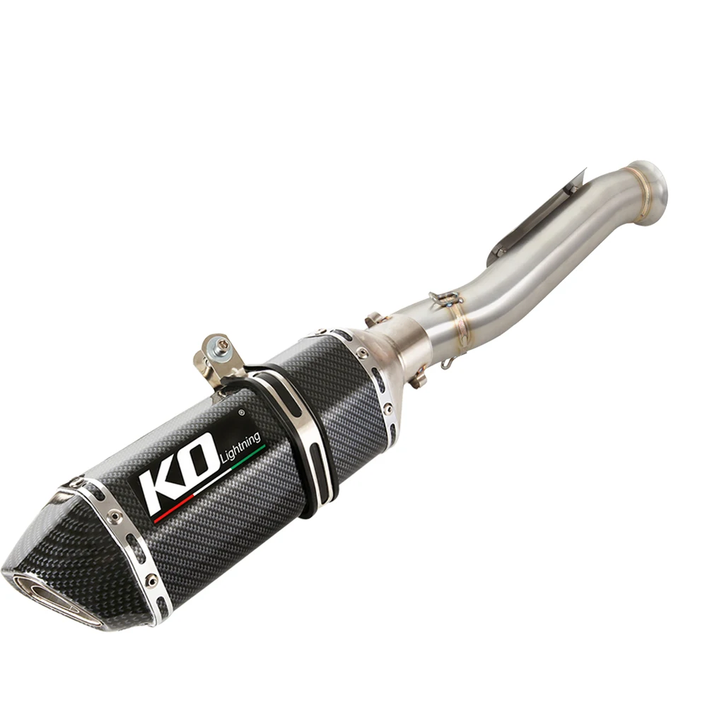 

Motorcycle Exhaust Middle Link Pipe Espace Moto Muffler Stainless Steel Slip On For CFMOTO IBEX800 800 S 2020-2025