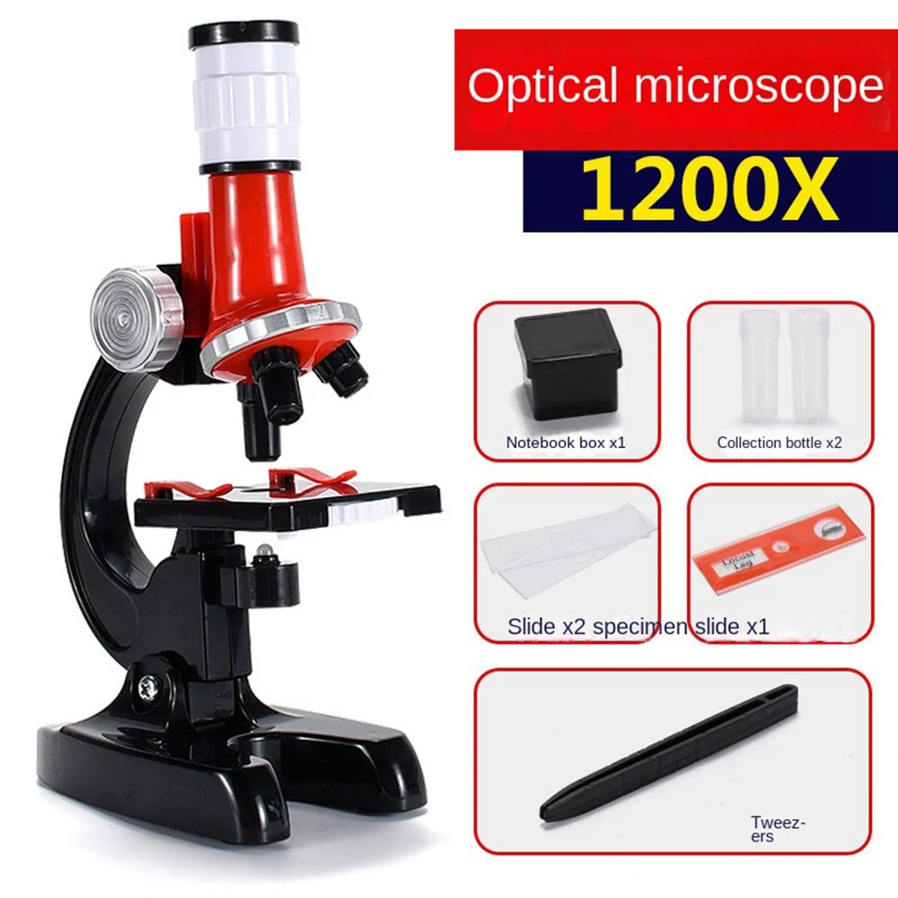 Giocattolo per microscopio per bambini 1200 volte esperimento scientifico per studenti Puzzle Set di giocattoli per la scienza e l'istruzione