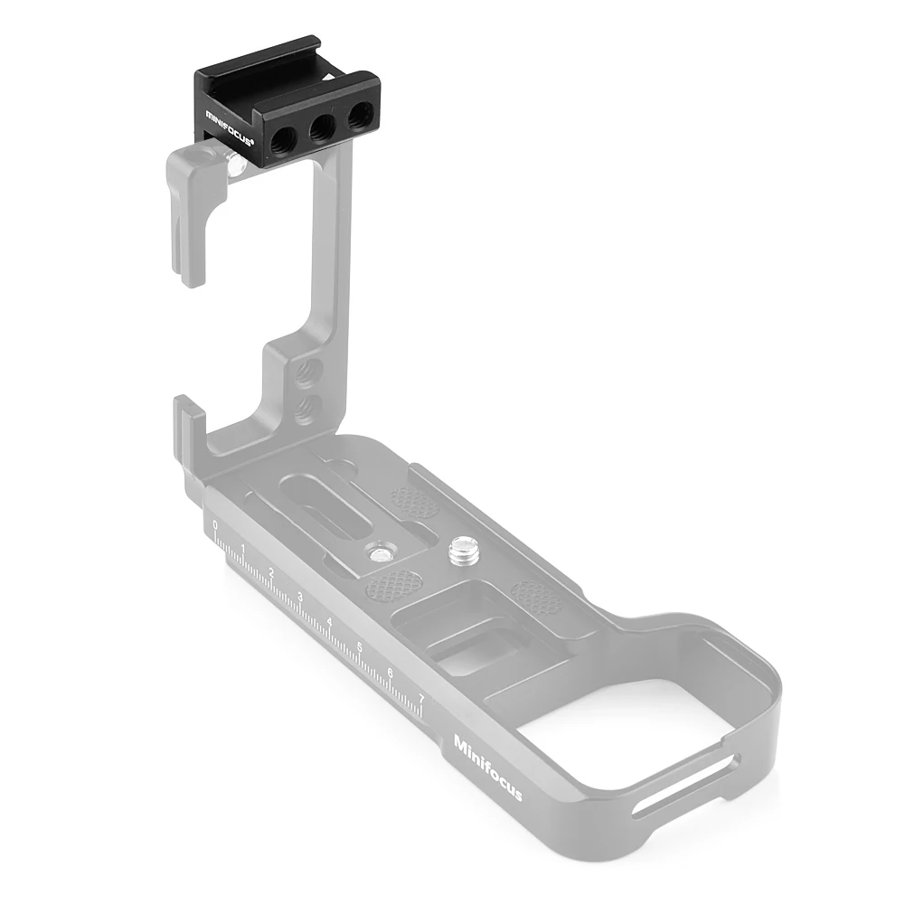 Giày Lạnh Mount Adapter 90 ° Độ Góc Cho Máy Ảnh DSLR Rig Gắn Vào Mặt Lồng Phát Hành Nhanh L Chân Đế tấm Tay Cầm Vít 1/4"