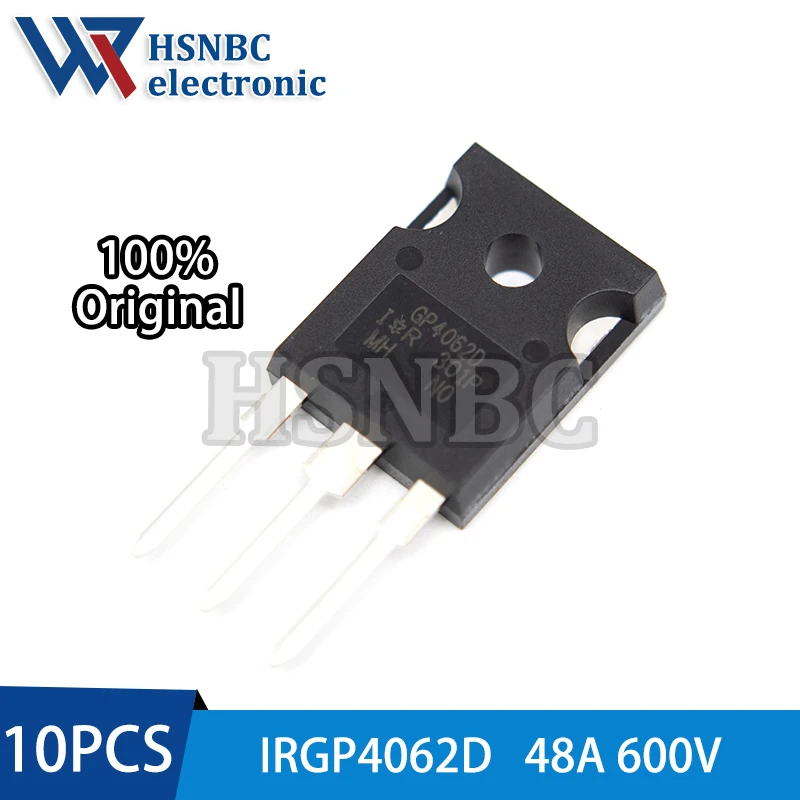 

10PCS IRGP4062D GP4062D IRGP4062DPBF TO-247 600V 48A IGBT Power Transistor 100% New Original