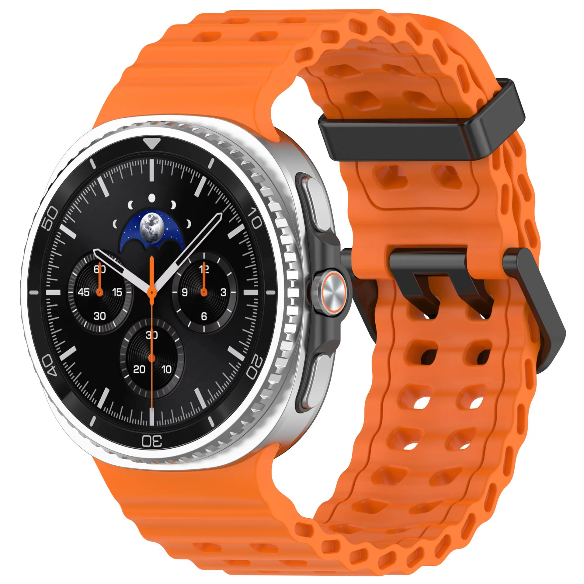 Ocean Strap für Samsung Galaxy Watch 8 Classic 46 mm, atmungsaktives Correa-Armband, Galaxy Watch 8 40 mm 44 mm, Silikon-Sportarmband