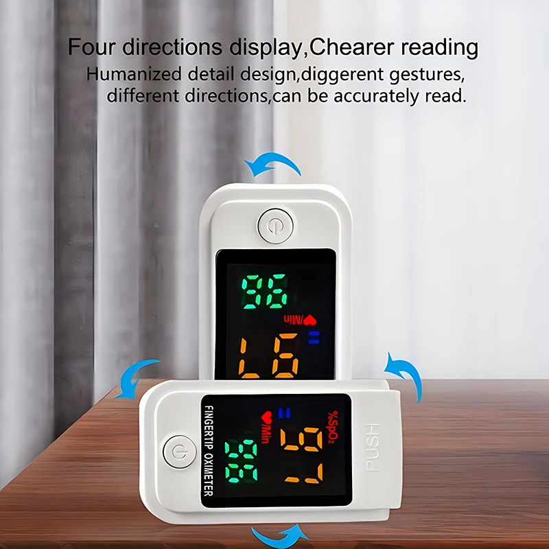 Medical Finger Pulse Oximeter Saturometer Oxygen Saturation Pediatric Oximetro Heart Rate Health Care Blood Pressure Adult Child gallery 3