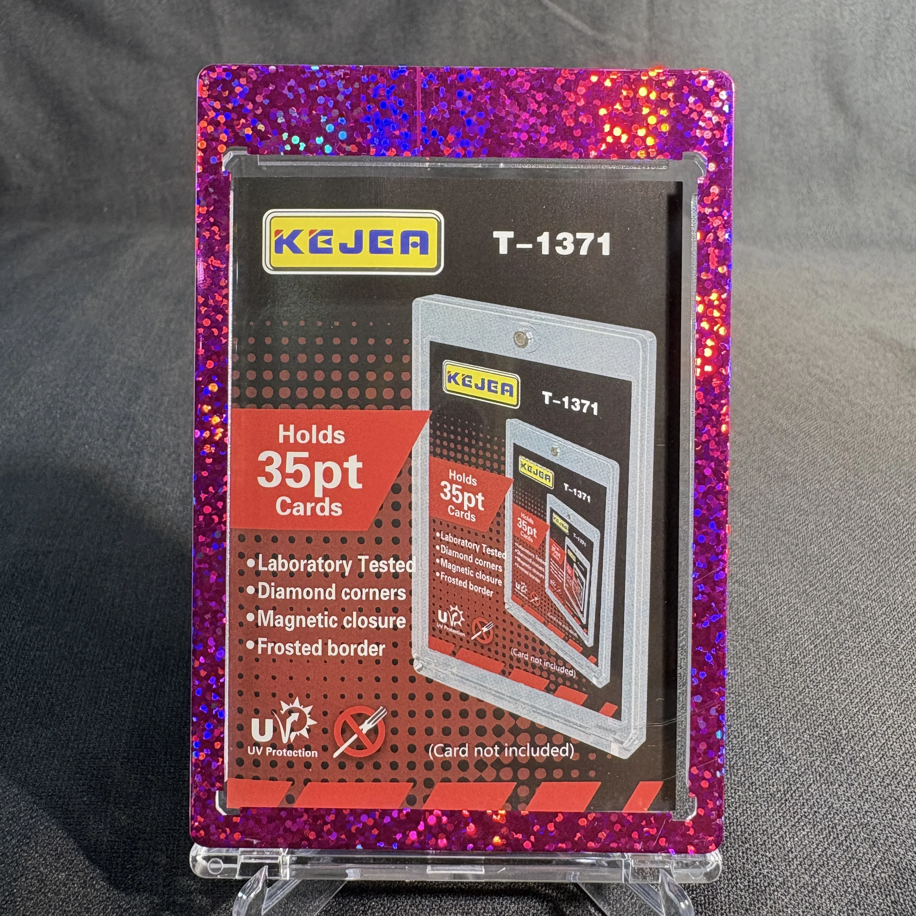 

1-10 шт. лазерное бронзовое ремесло, магнитные держатели для карт 35PT, устойчивые к ультрафиолетовому излучению, спортивные, игры, футбол, держатель для бейсбольных карт