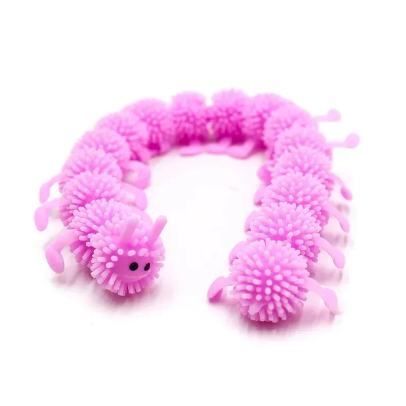 1pc Caterpillars Sensory Toy Stress Relief Stretchy String Worm Pops Fidget Therapy Anti Anxiety Fidget for Teenagers Adults