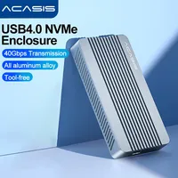 Acasis 40Gbps USB 4.0 NVME M.2 SSD Case Compatible  Aluminum M2 External Case Compatible with Thunderbolt Type-C NVME M.2 Case