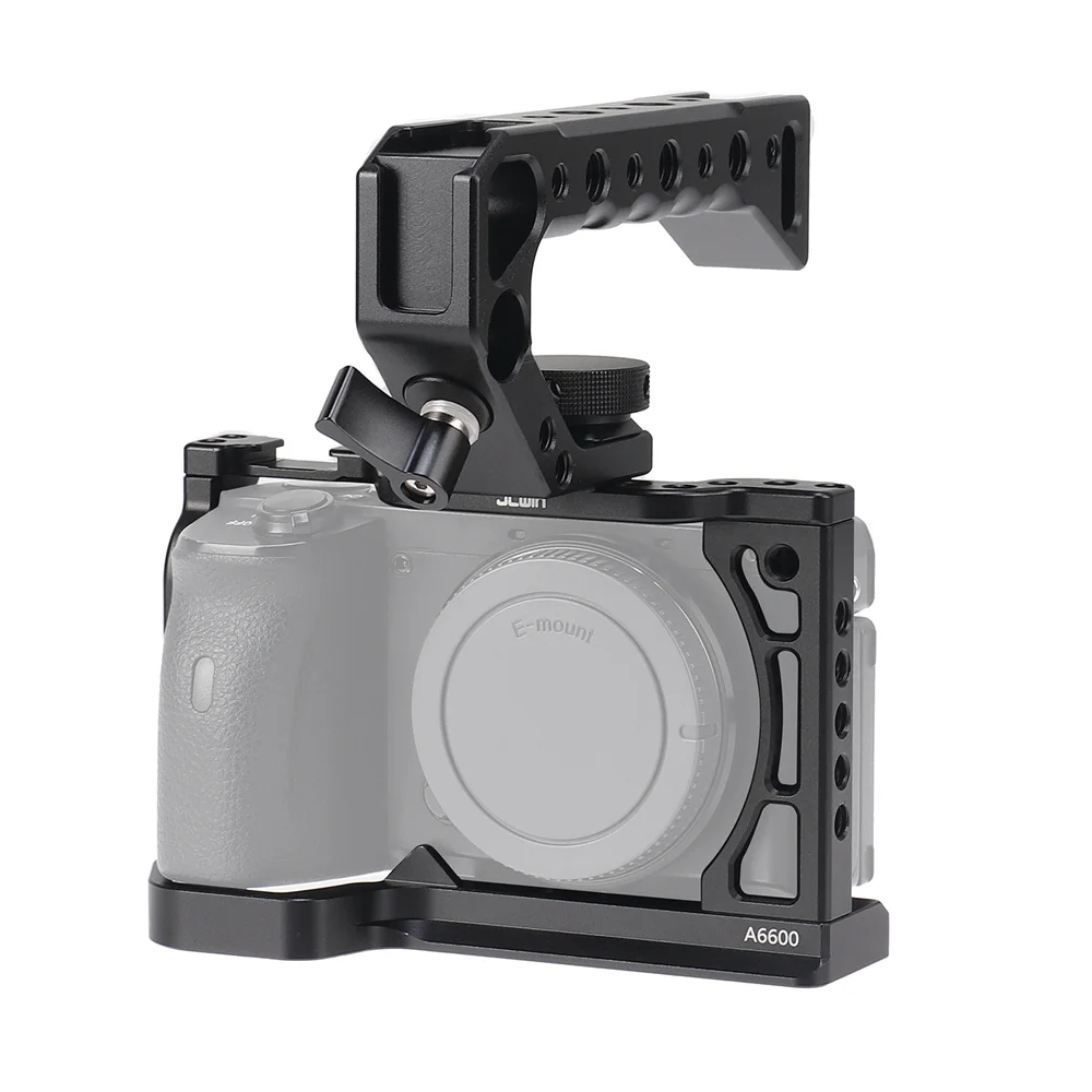 A6600 Metal Camera Cage for Sony A6600 DSLR Cage With Cold Shoe and Arri Locating Holes Tripod Shooting Cage Accessory