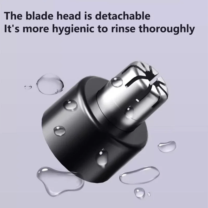 Lenovo Nose Ear Hair Trimmer for Men Type-C Rechargeable Portable Painless Shaving Ear Nose Hair Clipper Facial Hair Trimmer view 6