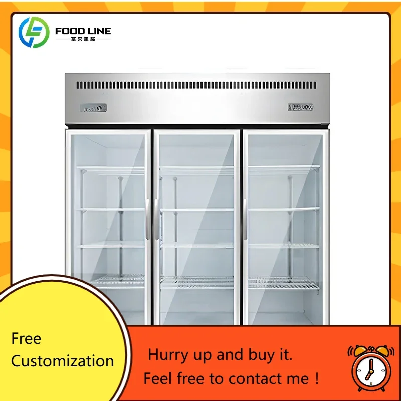 Wholesale Freezers Display Shelves Commercial Vertical Refrigeration Equipment Meat Shop Refrigeration Equipment Customized