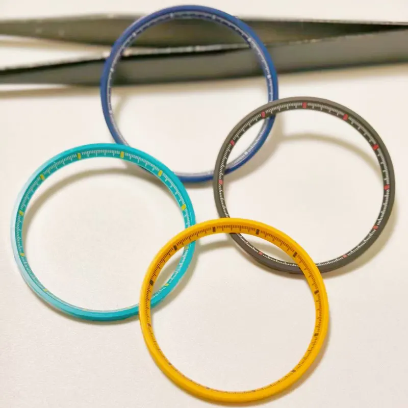 

Watch Parts 31.5mm Plastic Black Yellow Blue Watch Chapter SKX007 009 New SROD Scale Insert Ring for NH35 NH36 4R 6R Movement