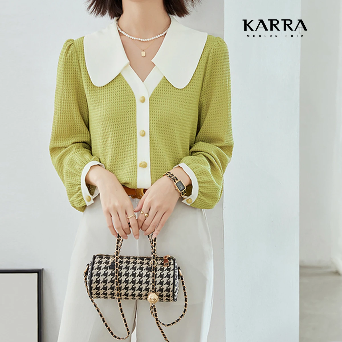 KARRA (to 77) Rebs-punching Cara blouses _ KL3FBL033C