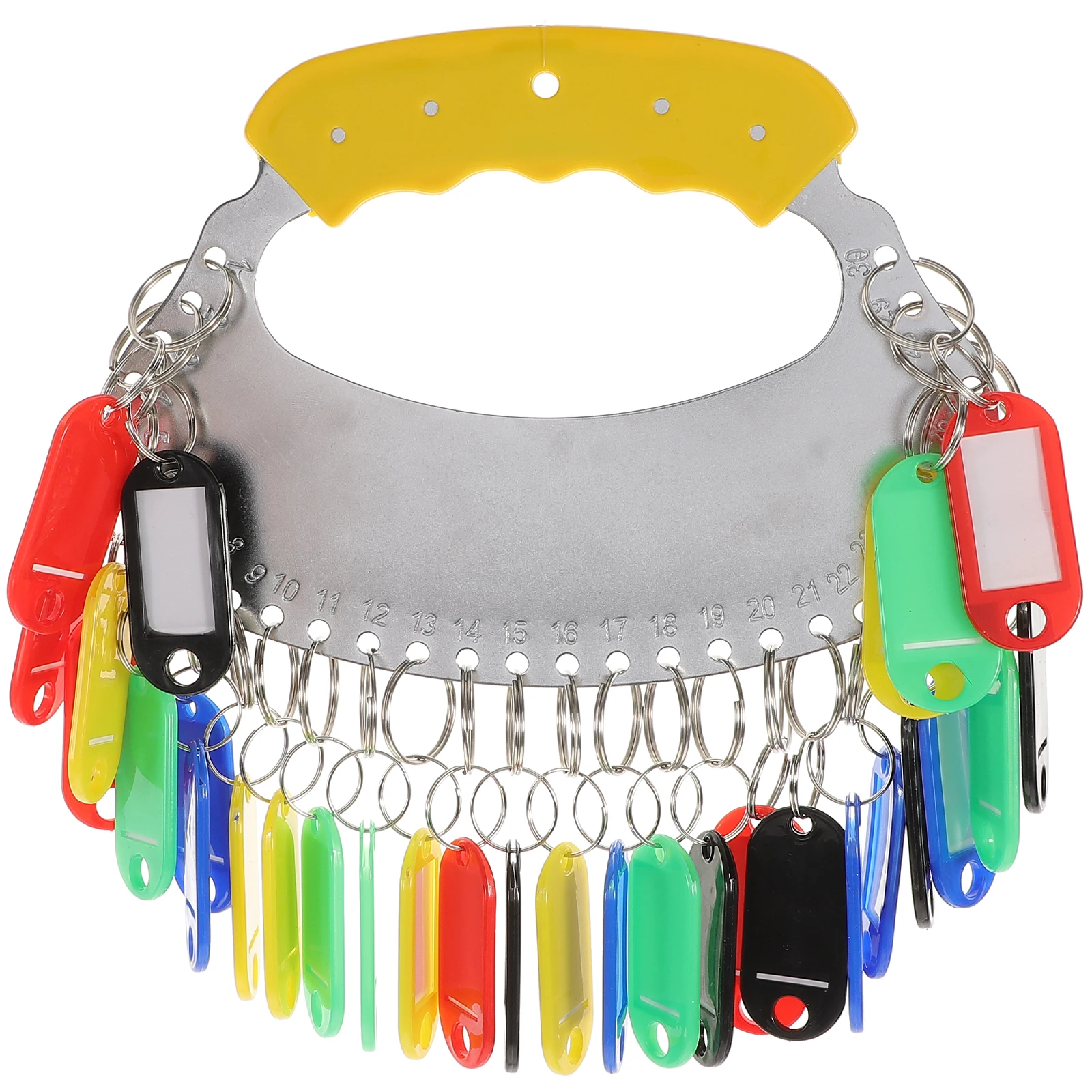 

1Set Colorful Key Tags with Labels Efficient Key Storage Plate for Home Office Dorm Easy Identification Tool Tags