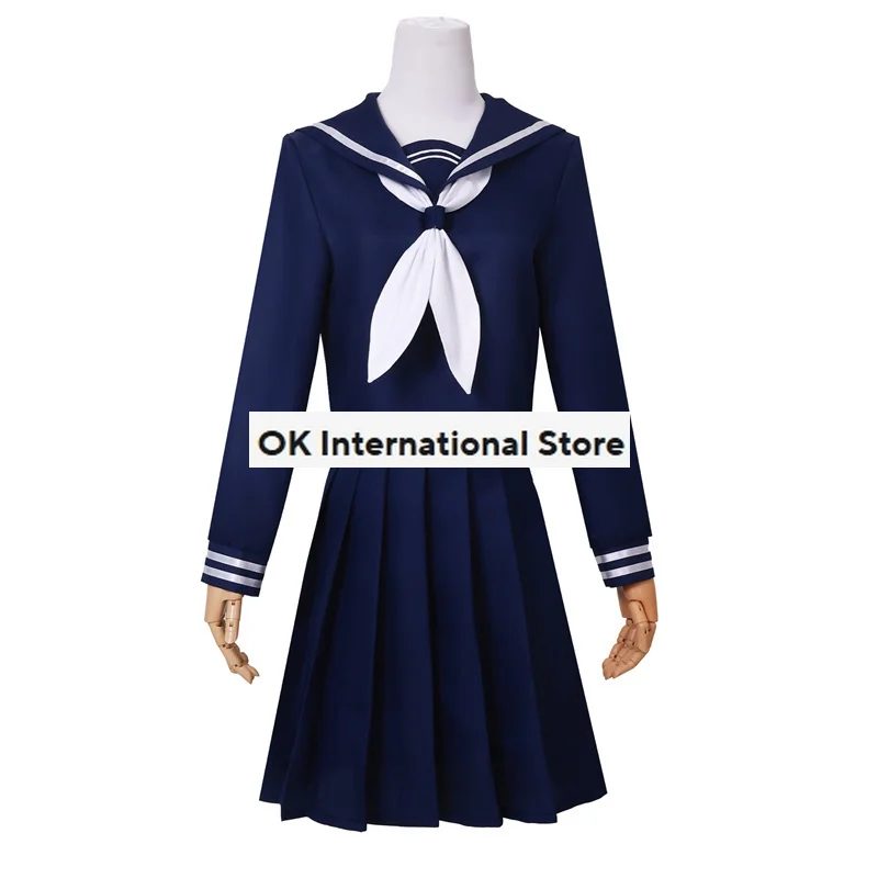 Mayu Kuroe Cosplay Costume Wig Blue Skirt Sailor Suit Anime Sound! Euphonium 3 High School Girl's Uniform Halloween Clothing Set