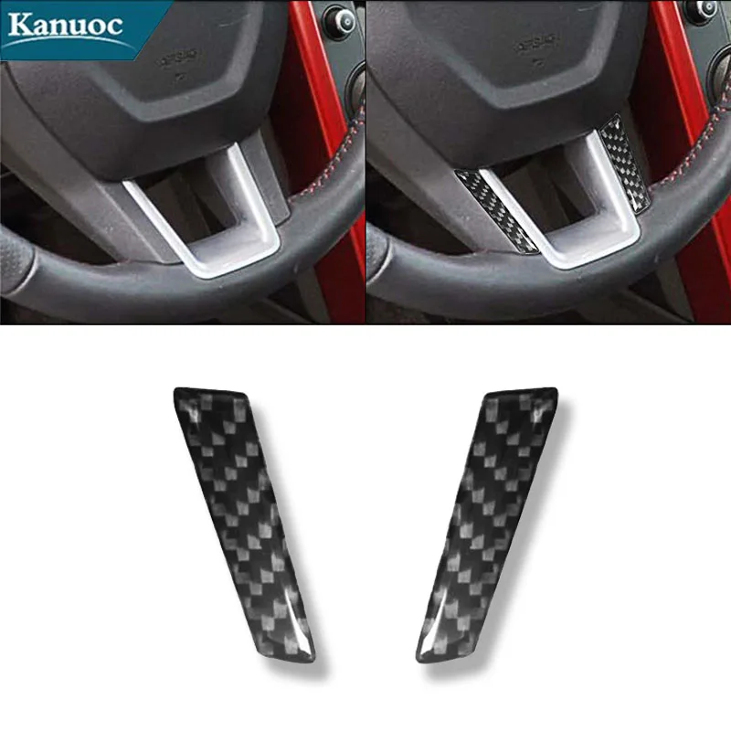 

For Land Rover Discovery Sport 2015-2019 Car Carbon Fiber Steering Wheel Stickers Cover Trim Styling Interior Accessories