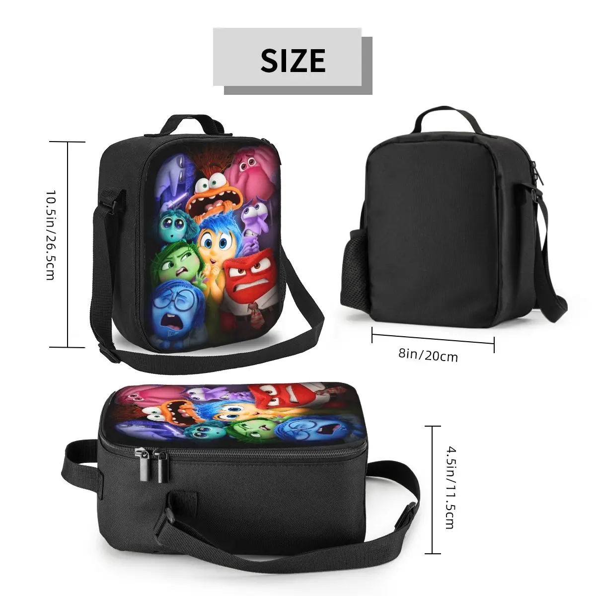 Custom Inside Out Resuable Lunch Box Women Leakproof Thermal Cooler Food Insulated Lunch Bag School Children Student