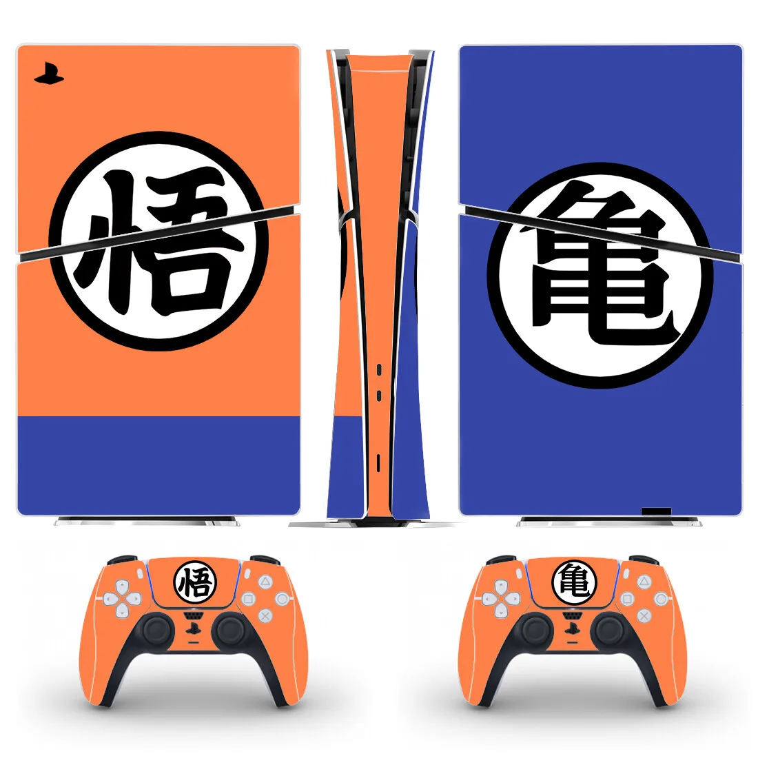 Anime Ultra Instinct Goku PS5 Slim Digital Skin Sticker Decal Cover for Console and 2 Controllers New PS5 Slim Sticker Vinyl