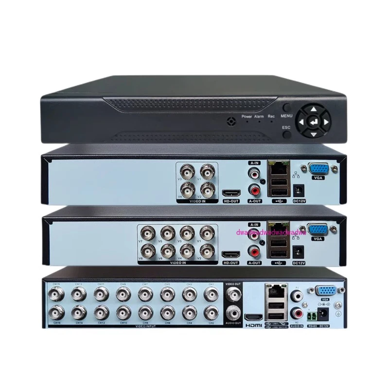 

DVR Recorder Hybrid 6-in-1 DVR H.265+ 16CH Security Digital Video Recorder Support Analog AHD/IP/TVI/CVBS/CVI Camera/ Hard Drive