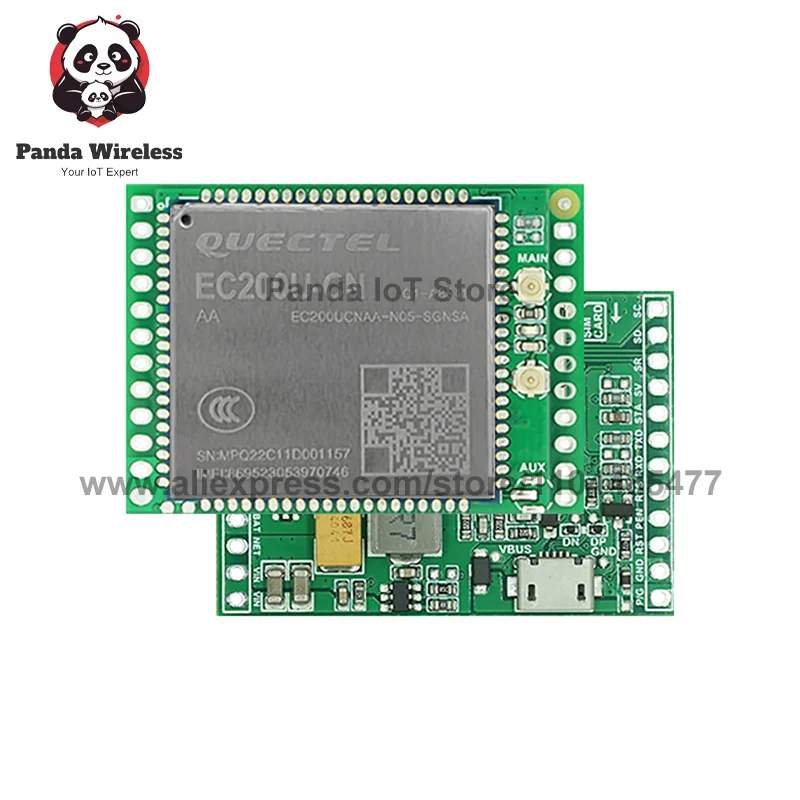 وحدة Quectel EC200UCNAA 4G لوحة تطوير أساسية LTE CAT4 GNSS مع معالج بطاقة الرسومات النطاق العالمي GPS متوافق