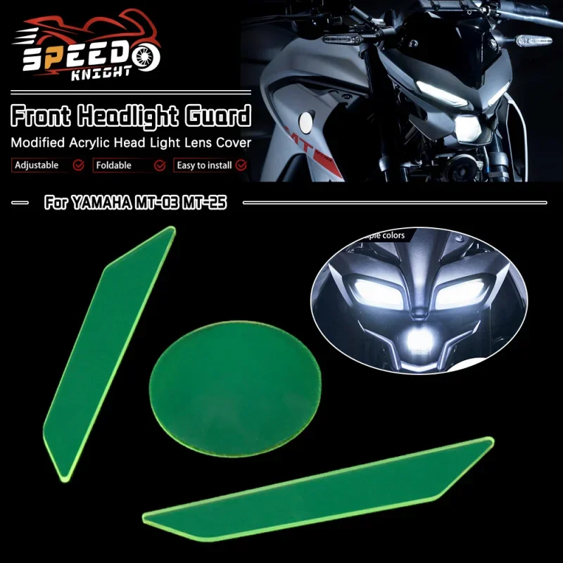 

for YAMAHA MT-03 MT-25 MT03 MT25 MT 03 25 Motorcycle Acrylic Front Headlight Guard Head Light Lens Cover Protector