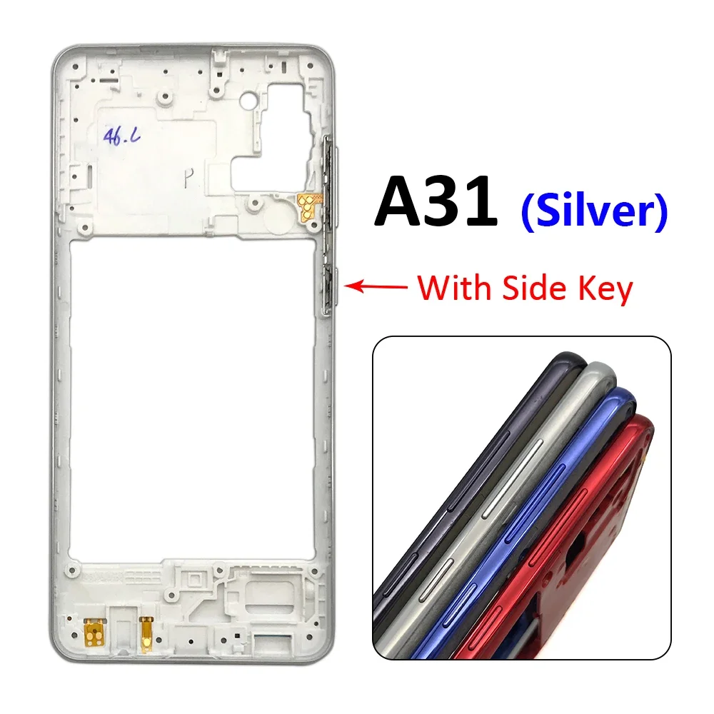 NEW For Samsung A31 A315F A41 A415F A51 A515F A71 A715F Middle Frame Bezel Housing Case Phone Middle Plate Replacement Parts