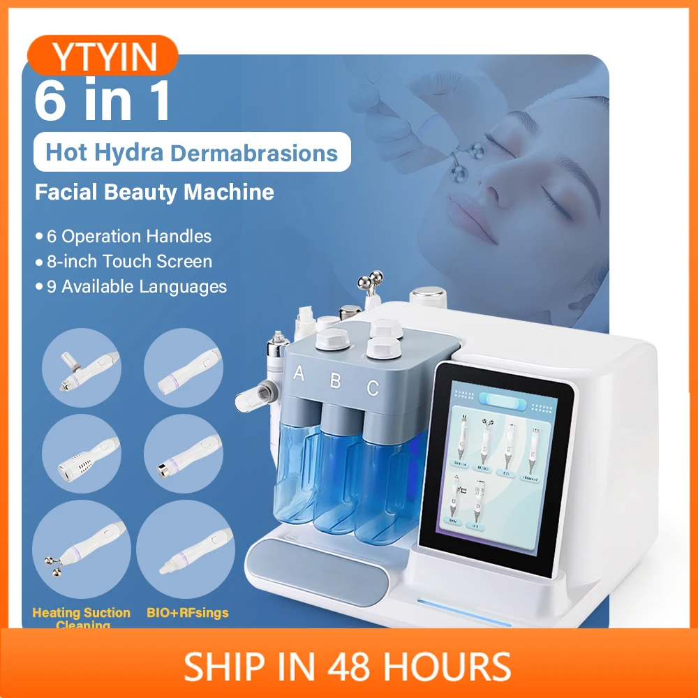 YTYINHot فقاعة فراغ إزالة الرؤوس السوداء هيدرو الأكسجين رذاذ تجميل الوجه هاين مع 9 لغات #1