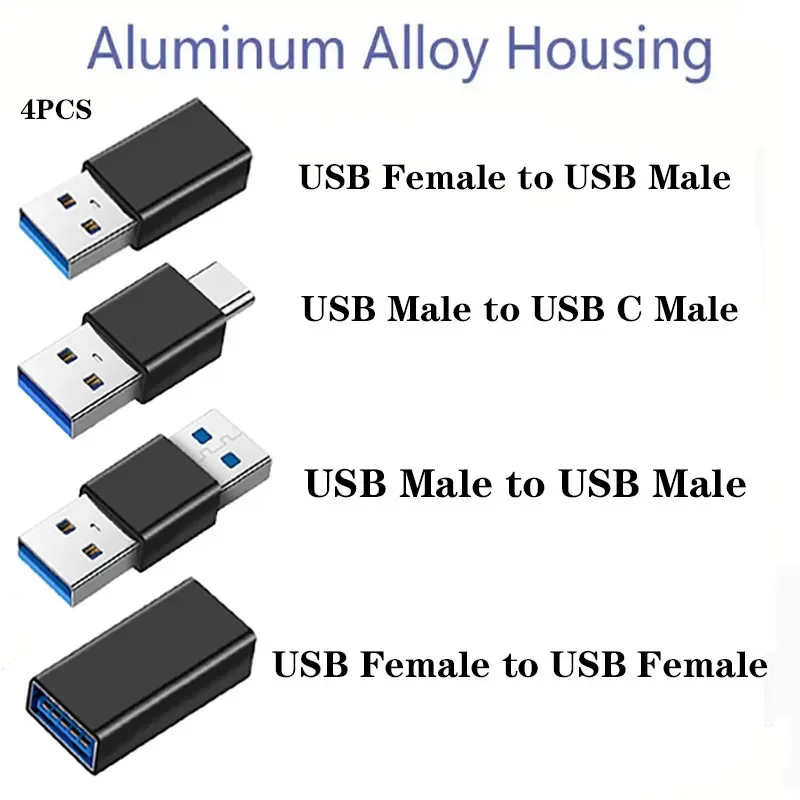 USB 3.0 Extension Adapter 10Gbps USB Type C Female Connector for PC Computer Phone USB C Male to Female Extension Plug Converter