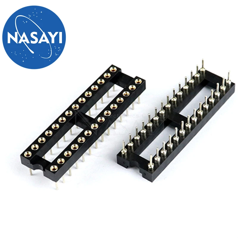 10PCS Round Hole IC socket Connector DIP 6 8 14 16 18 20 24 28 32 40 pin Sockets DIP6 DIP8 DIP14 DIP16 DIP18 DIP20 DIP28 DIP40