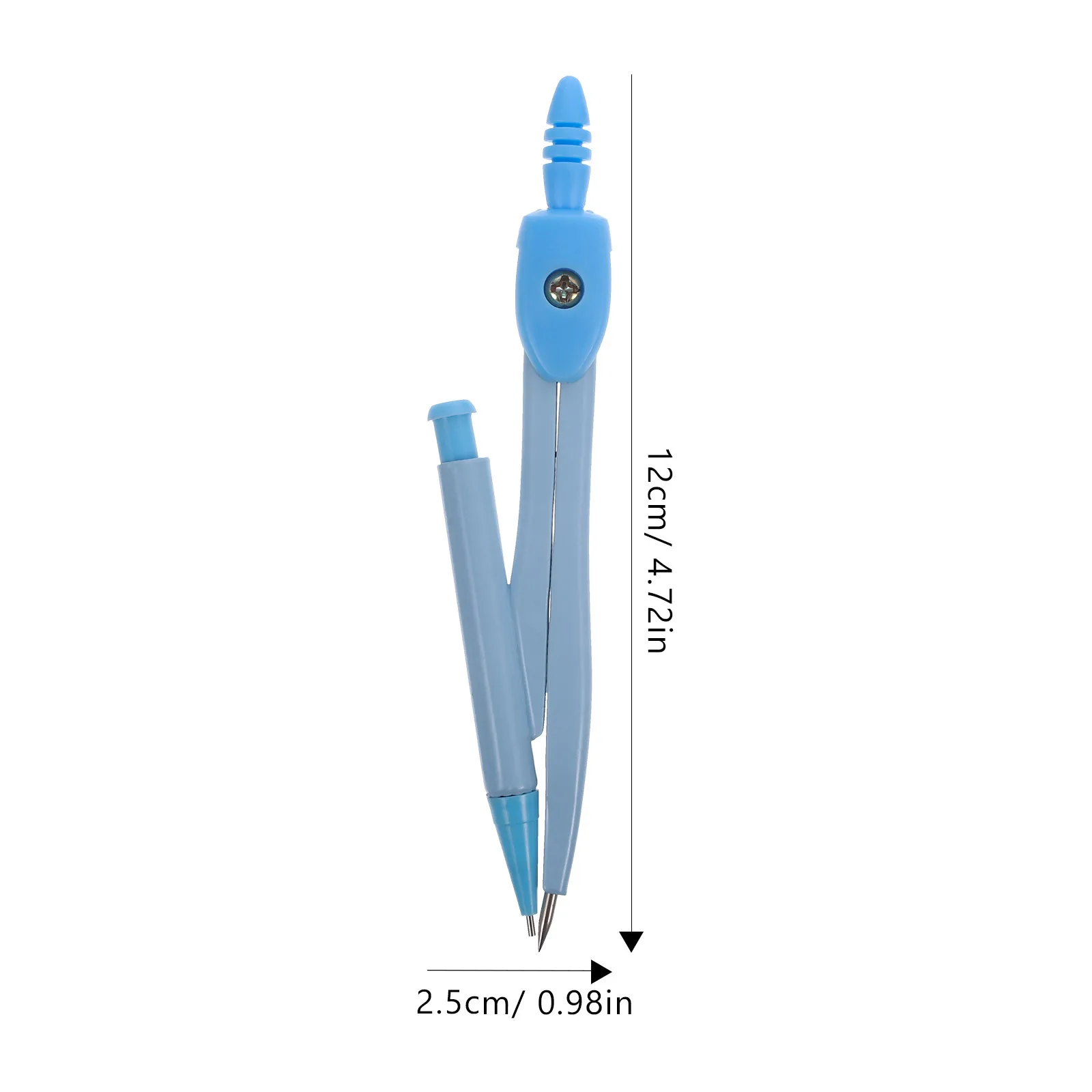 1 conjunto de bússolas portáteis ferramenta de desenho metal matemática bússolas para estudantes professores desenho círculo ferramenta escola