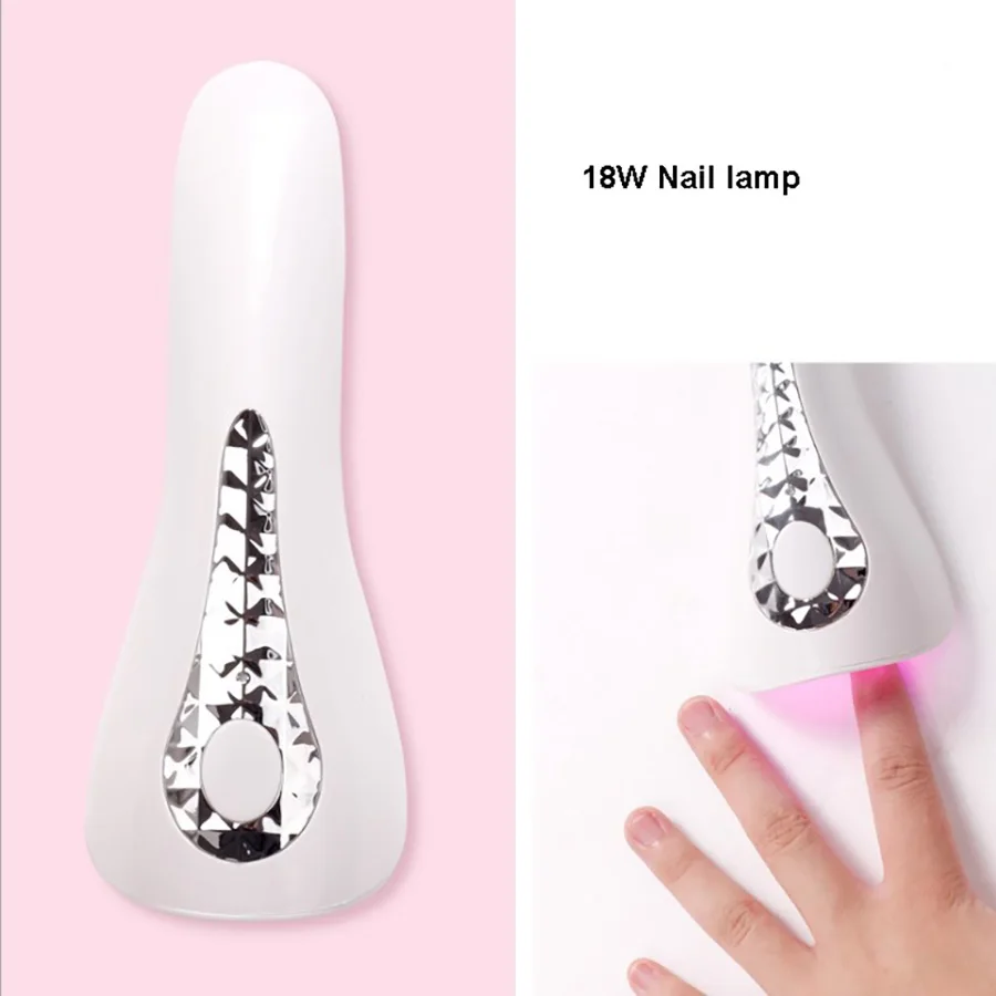 Micro Interface Handheld Nail Lamp Long Life Intelligent Induction Light Therapy Led Quick Drying Nail Machine Nail Dryer