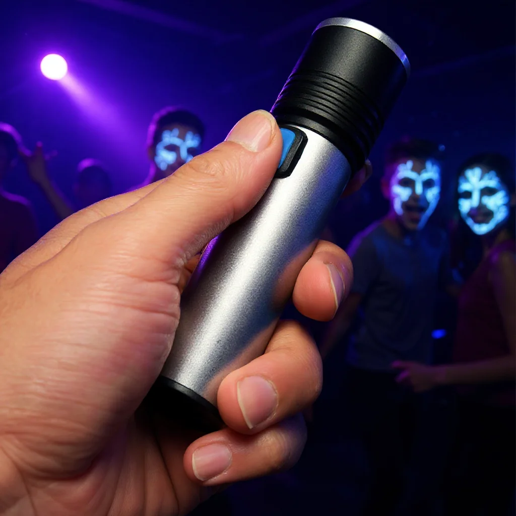 

Uv Led Flashlight Violet Light Black Aluminum Flashlights Torch Portable Usb Recharge Ultraviolet 3-light-modes 365nm 395nm Easy