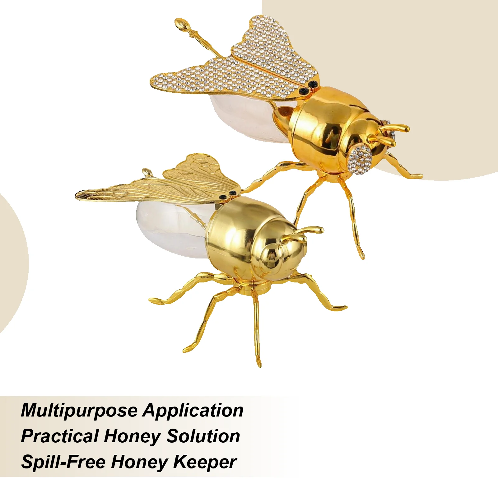 

Медоносная банка в форме пчелы, прозрачный контейнер для меда в форме пчелы, кухонные гаджеты, декоративная банка для меда с ложкой